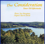 the album cover for Karin Strid - Due Consideration / Toner Till Eftertanke