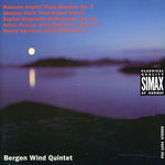 the album cover for Bergen Wind Quintet - 3 Pieces Breves / 3 Shanties / Wind Quintets