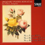 the album cover for Mozart / Glaser - Piano Sonatas 12 13 & 17