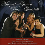 the album cover for Quartetto Anthos - Mozart-Zanon Piano 4Tets