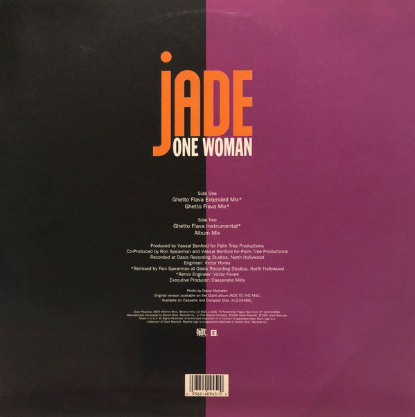 Jade (3) : One Woman (12", Single)