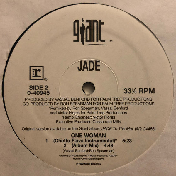 Jade (3) : One Woman (12", Single)