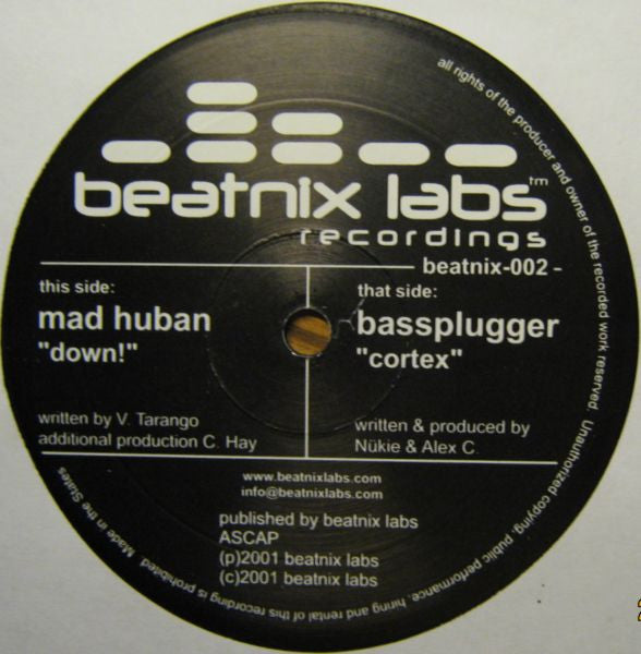 Mad Huban / Bassplugger : Down! / Cortex (12")