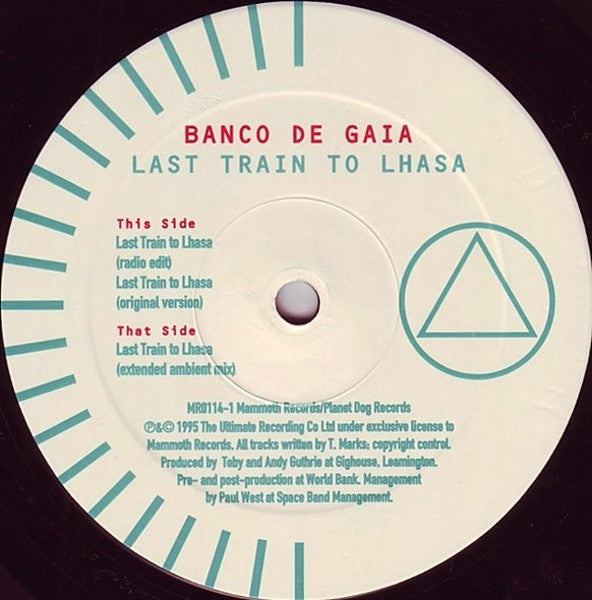 Banco De Gaia : Last Train To Lhasa (12")