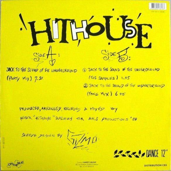 Hithouse : Jack To The Sound Of The Underground (12", Maxi)