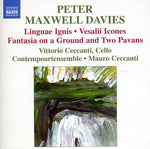 the album cover for Vittorio Ceccanti - Linguae Ignis / Vesalii Icones / Fantasia