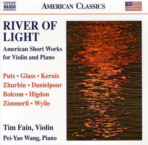 the album cover for Tim Fain - River of Light: American Short Works