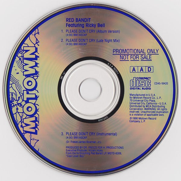 Red Bandit : Please Don't Cry (CD, Single, Promo)