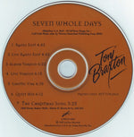 Toni Braxton : Seven Whole Days (CD, Single, Promo)