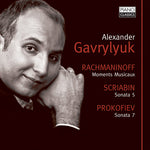 the album cover for Alexander Gavrylyuk - Moments Musicaux / Piano Sonata 5 / Piano Sonata 7