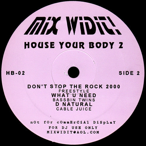 Various : Mix Widit! House Your Body 2 (12", Unofficial)