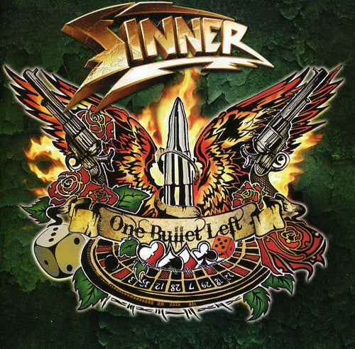the album cover for Sinner - One Bullet Left