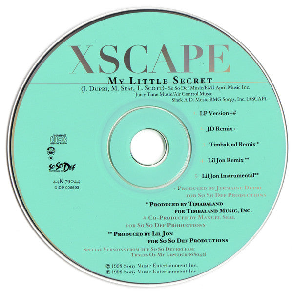 Xscape : My Little Secret (CD, Maxi)