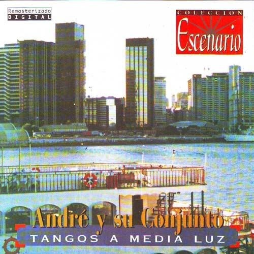 the album cover for Andre Y Su Conjunto - Tangos a Media Luz