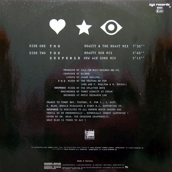 Axodry : You (I'll See You In My Dreams) (Beauty & The Beast Mix) (12", Maxi)