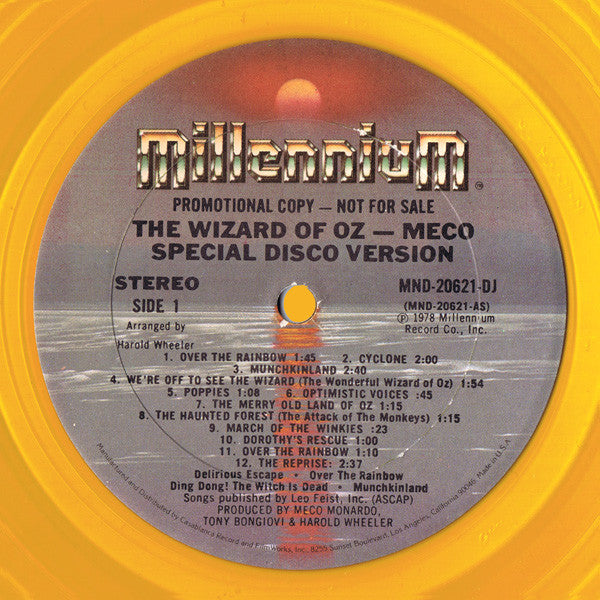 Meco* : The Wizard Of Oz (Special Disco Version) (12", S/Sided, Promo, Yel)