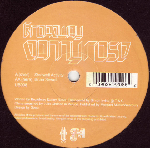 Broadway Danny Rose : Stairwell Activity / Brian Sewell (12")