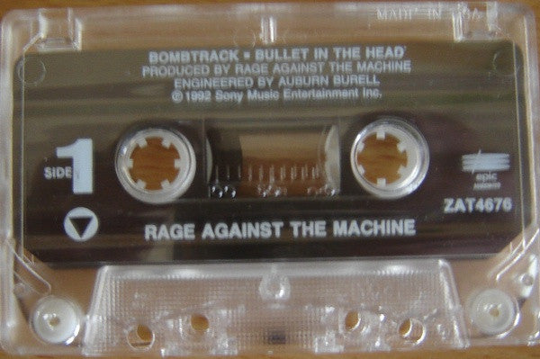 Rage Against The Machine : Bombtrack / Bullet In The Head (Cass, Promo)