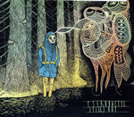 the album cover for Pterodactyl - Spills Out