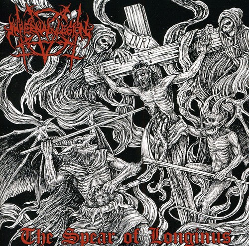 the album cover for Infernal Legion - The Spear Of Longinus