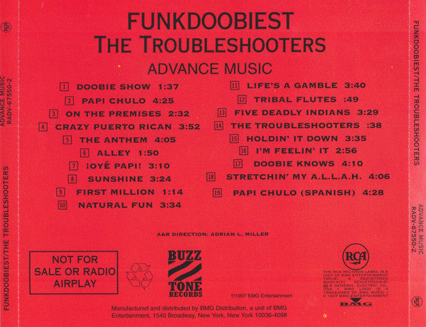 Funkdoobiest : The Troubleshooters (Advance Music) (CD, Advance, Album, Promo)