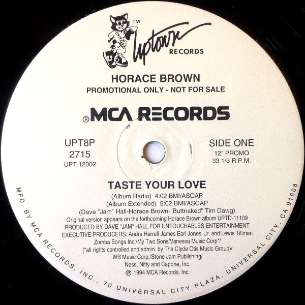 Horace Brown : Taste Your Love (12", Promo)