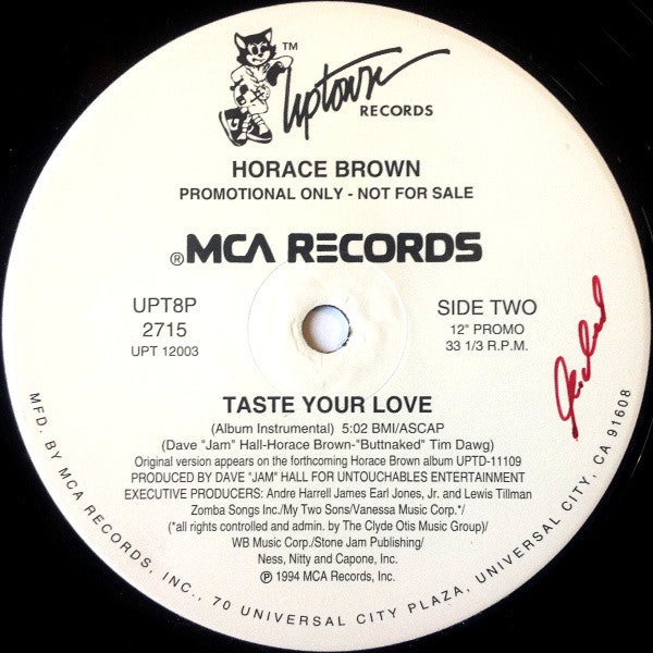 Horace Brown : Taste Your Love (12", Promo)