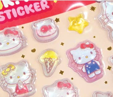 Sanrio Characters Tok! Tok! 3D Water Candy BonBon Stickers