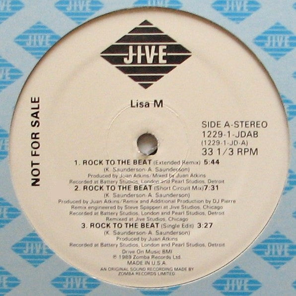 Lisa M (3) : Rock To The Beat (12", Promo)