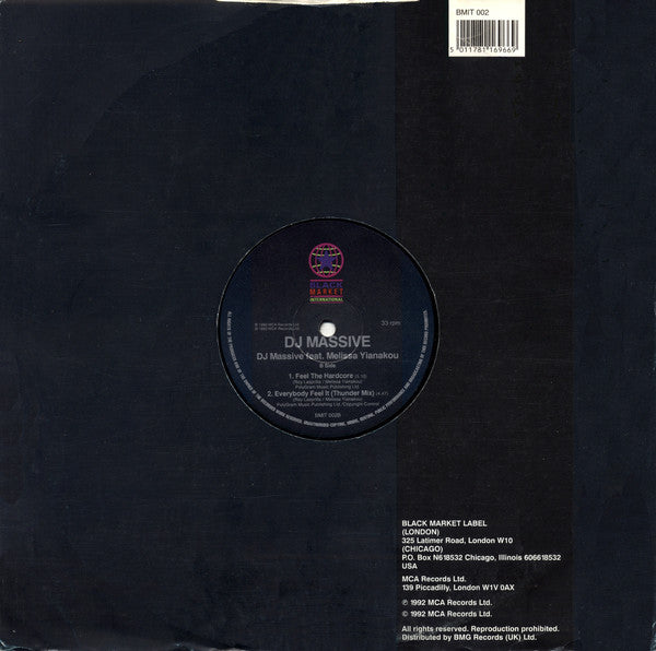 DJ Massive Featuring Melissa Yianakou* : Everybody Feel It (12")