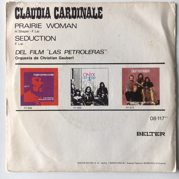 Claudia Cardinale : Prairie Woman / Seduction (7", Single)