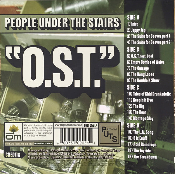 People Under The Stairs : O.S.T. (2xLP, Album)