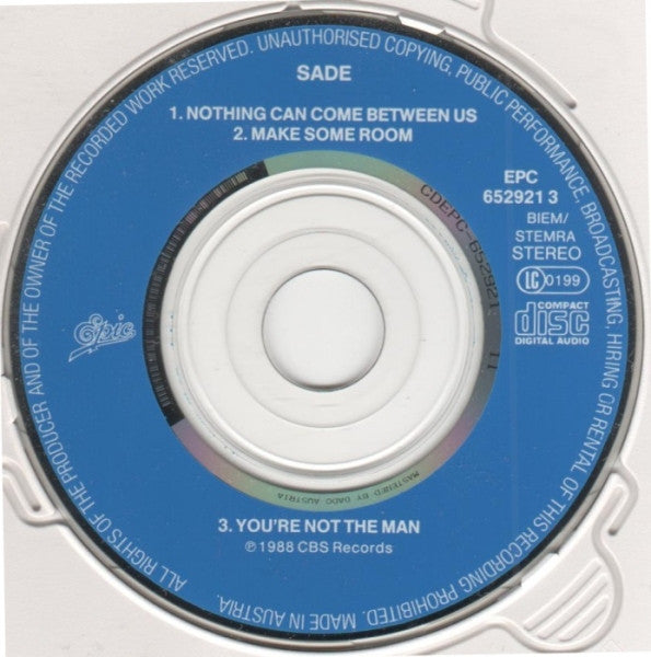 Sade : Nothing Can Come Between Us (CD, Mini, Single)