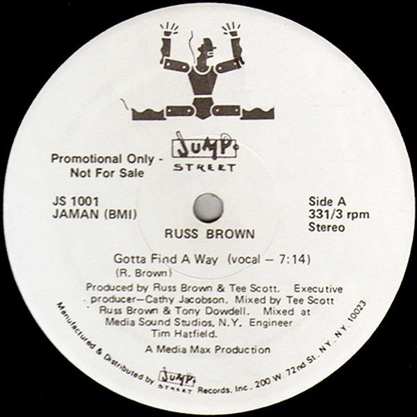 Russ Brown : Gotta Find A Way (12", Promo)