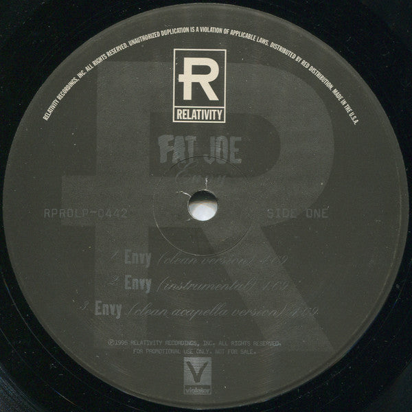 Fat Joe : Envy / Firewater (12", Promo)