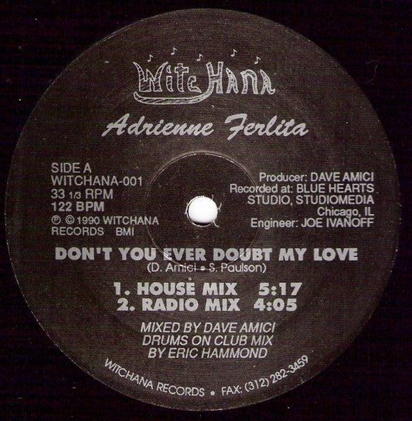 Adrienne Ferlita : Don't You Ever Doubt My Love (12")