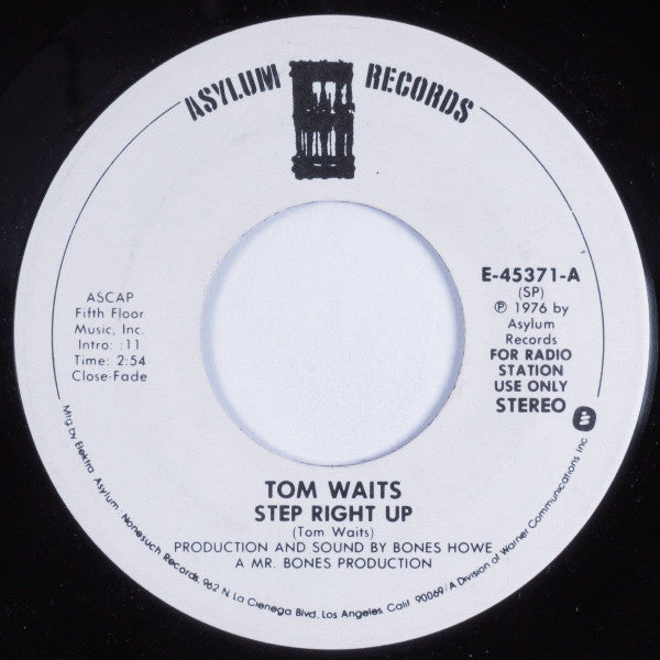 Tom Waits : Step Right Up (7", Promo)