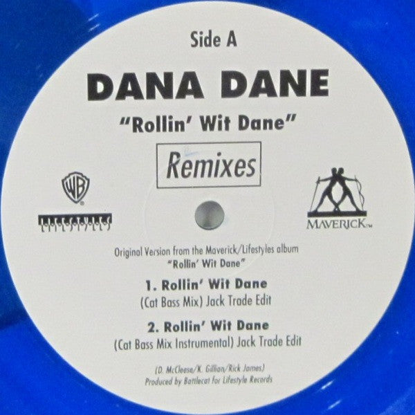 Dana Dane : Rollin' Wit Dane (Remixes) (12", Blu)