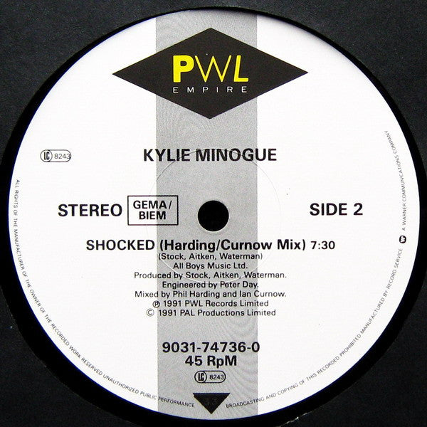 Kylie Minogue : Shocked (12")