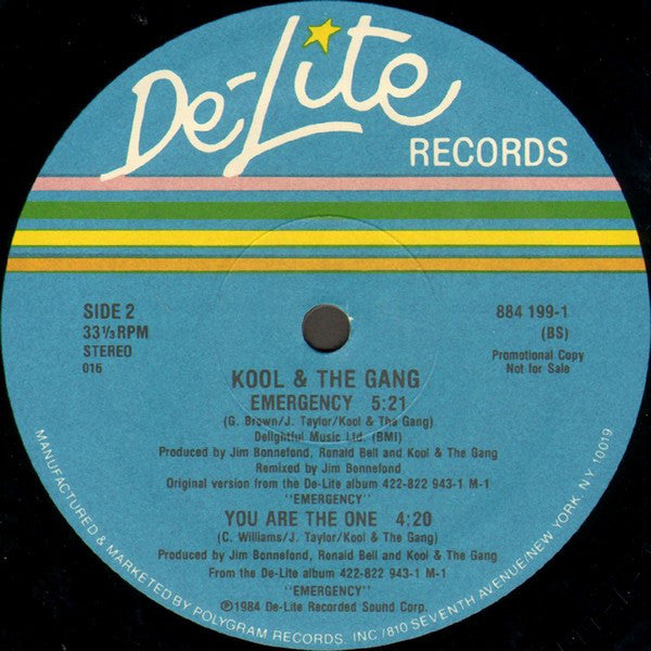 Kool & The Gang : Emergency (12", Promo)