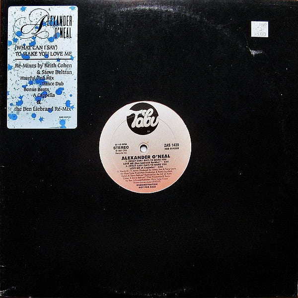 Alexander O'Neal : (What Can I Say) To Make You Love Me (12", Promo)