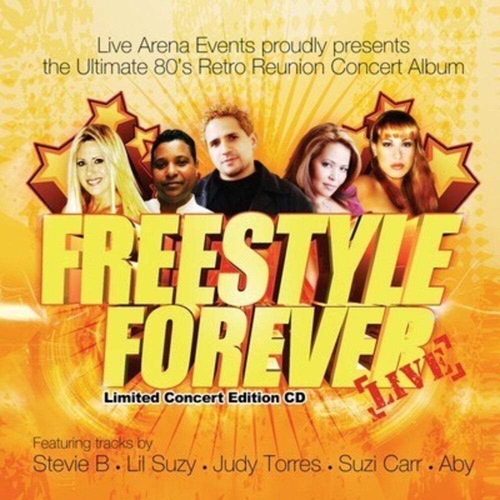 the album cover for Various Artists - Freestyle Forever Live / Various