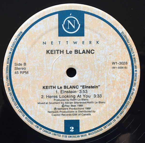 Keith Le Blanc* : Einstein (Extended Remix) (12", Single)