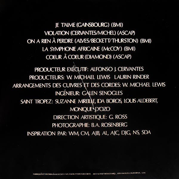 Saint Tropez : Je T'Aime (LP, Album, Kee)