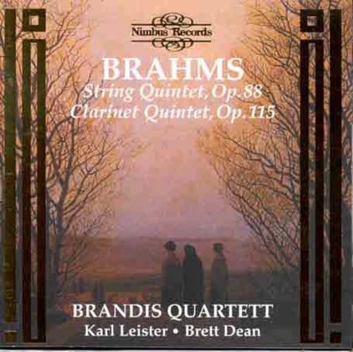 the album cover for Brandis Quartett - String Quintet Op 88 / Clarinet Quintet Op 115