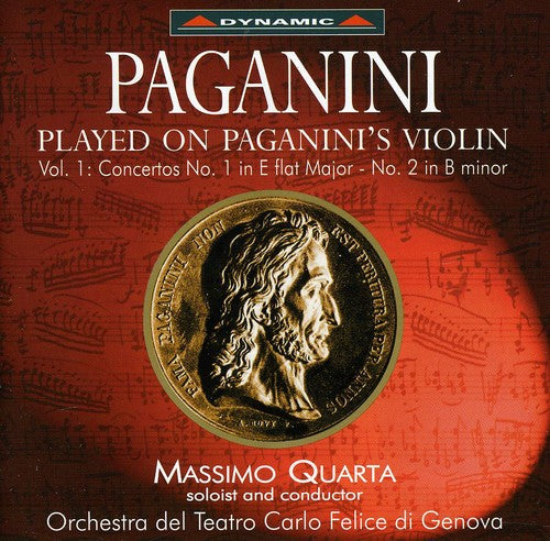 the album cover for Massimo Quarta - Violin Concertos 1 / Coto 1 E FL Major / 2 B minor