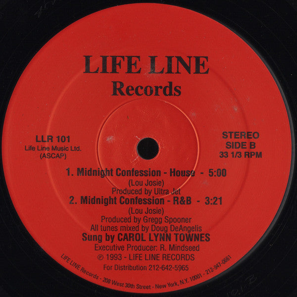 Carol Lynn Townes : Midnight Confession (12")