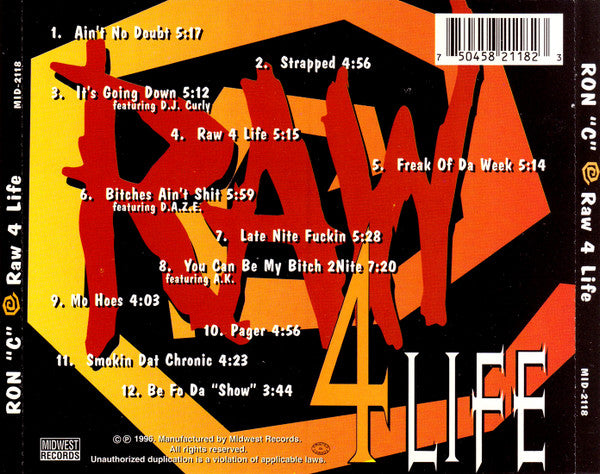 Ron "C"* : Raw 4 Life (CD, Album)