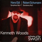the album cover for Kenneth Woods - Symphony No. 4 / Symphony No. 2
