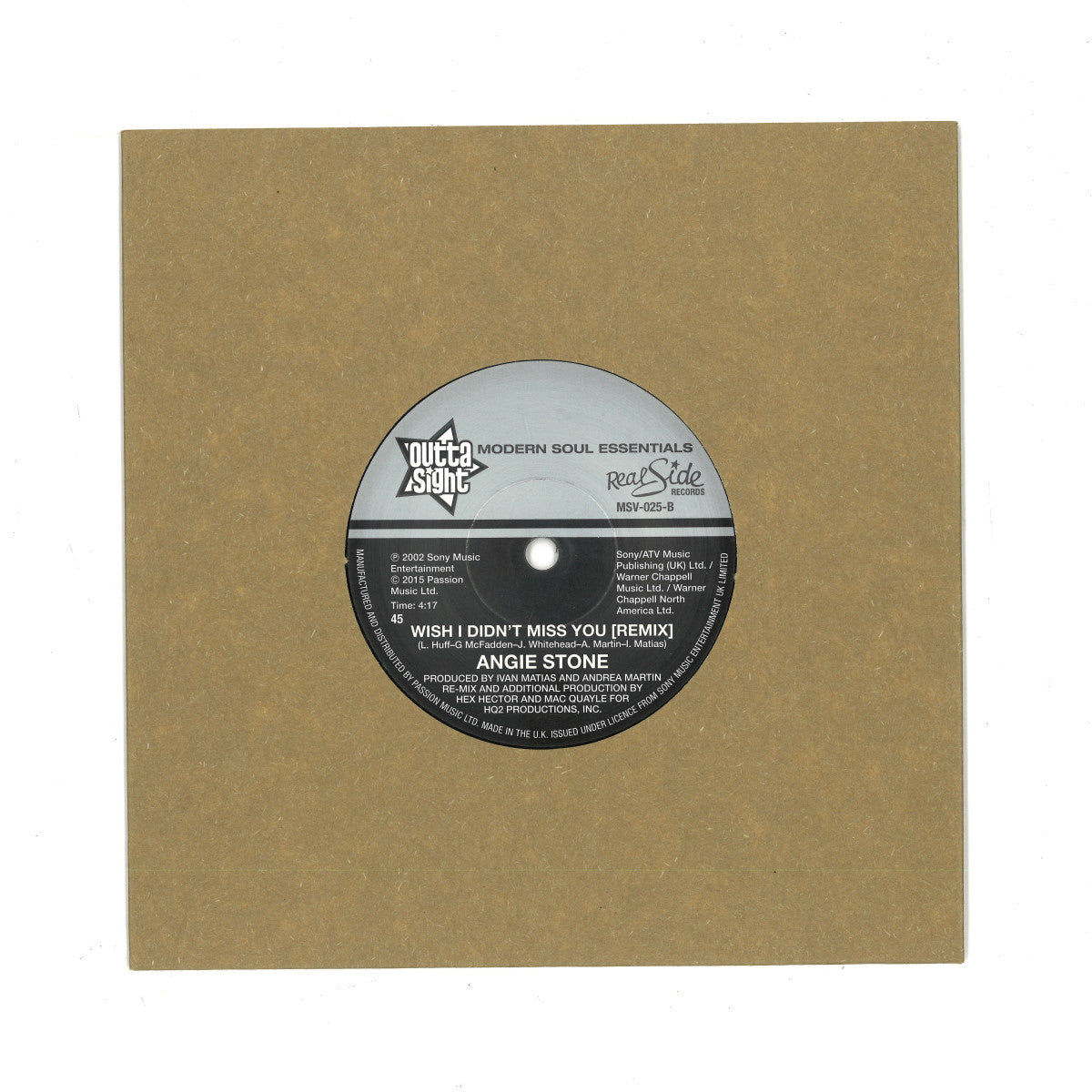 Angie Stone - Wish I Didn't Miss You (New 45)